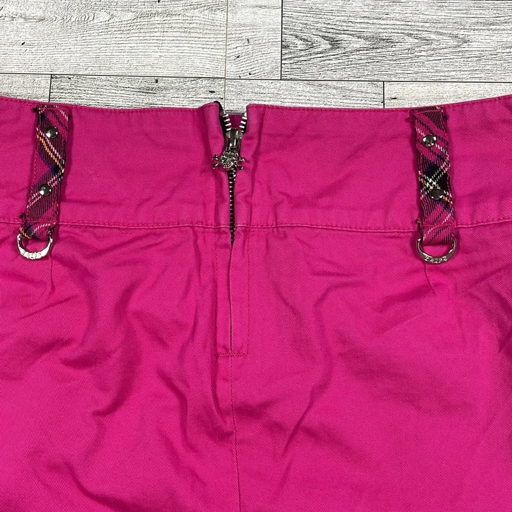 Tripp NYC Hot Pink And Black Skirt GOTH STEAMPUNK - Picture 5 of 6